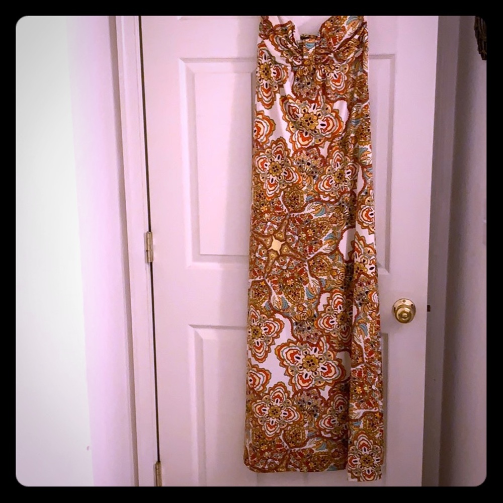 Strapless maxi